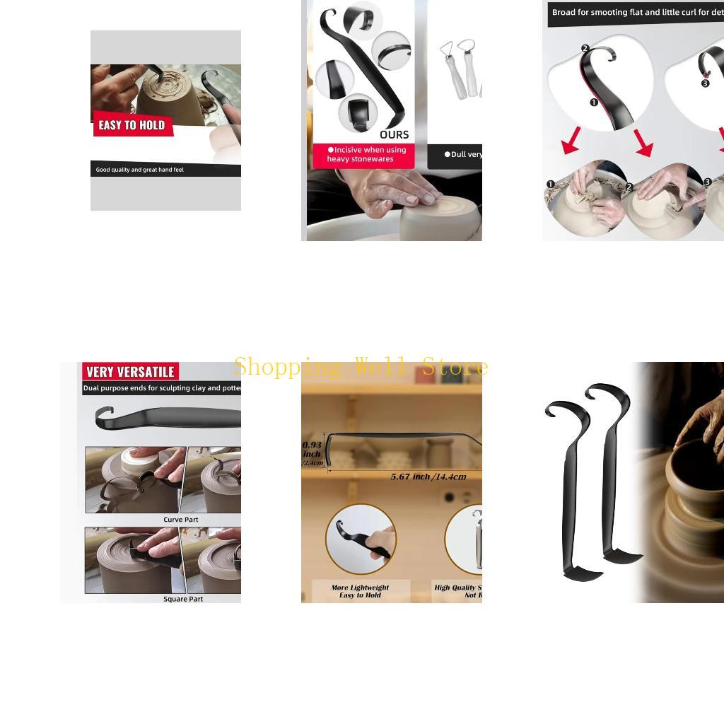 KX4B Double Ended Earthenware Trimming Equipment 2 Pack Permanent Untarnished Crafting Materials for Clay and Candlewax Art China Mainland