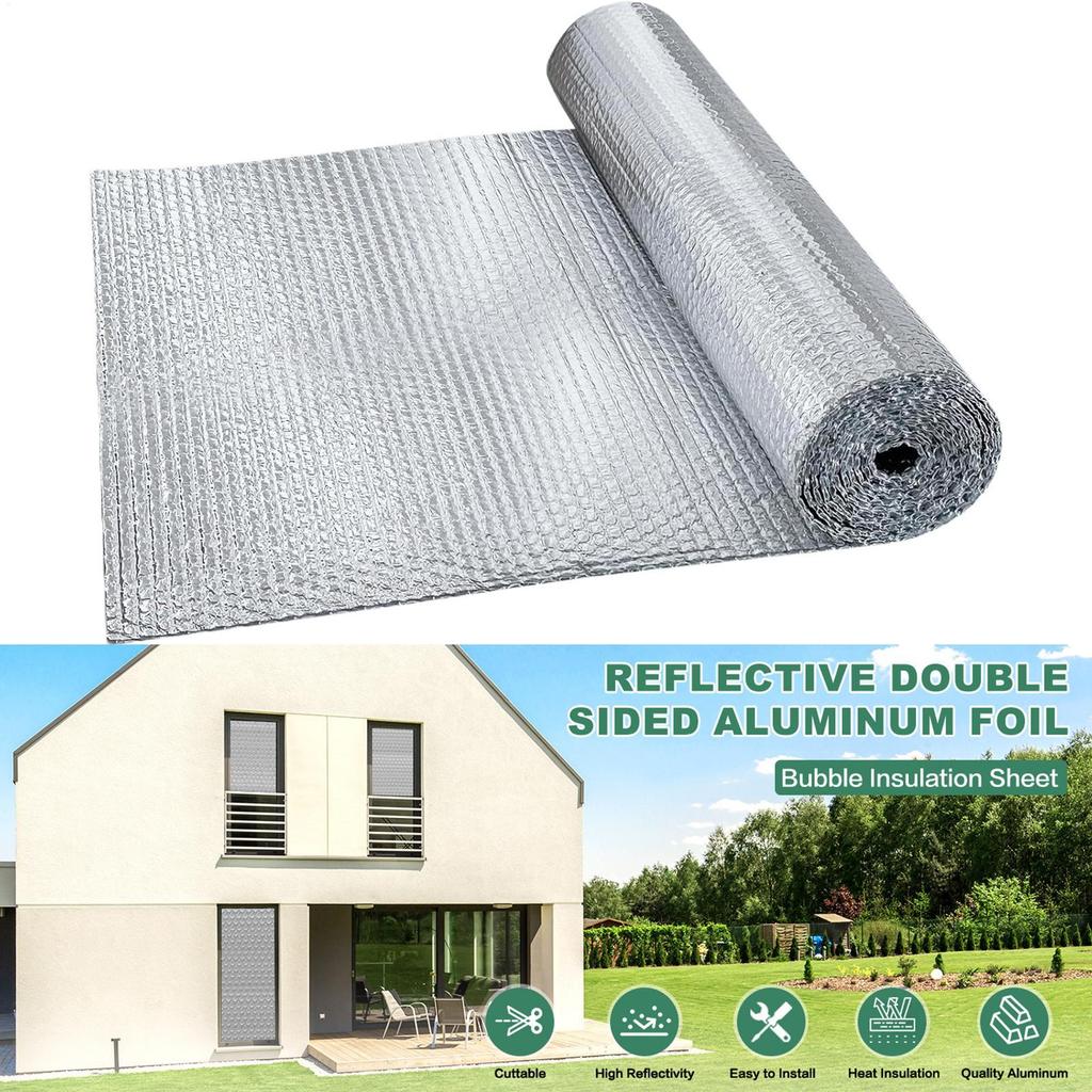 Raam Hitteblokker Waterdicht Thermisch Bellenisolatieplaat Dubbel Reflecterend Isolatie Rol Voor Camper Dak Garagedeur Vrachtwagen