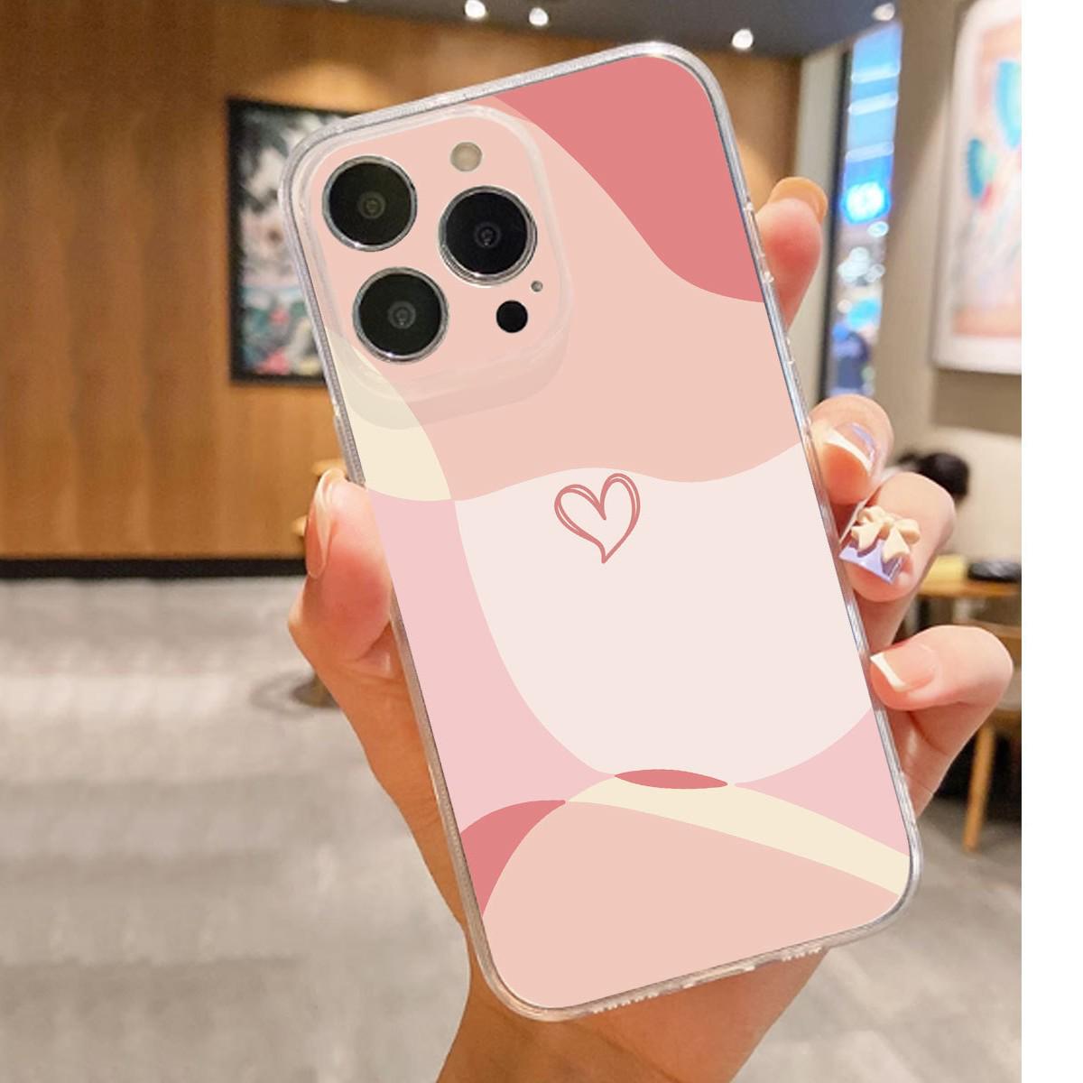 Color Block Clear Drop-proof Case for iPhone 14-17 Pro Max Huawei Enjoy 10 Plus прозрачный