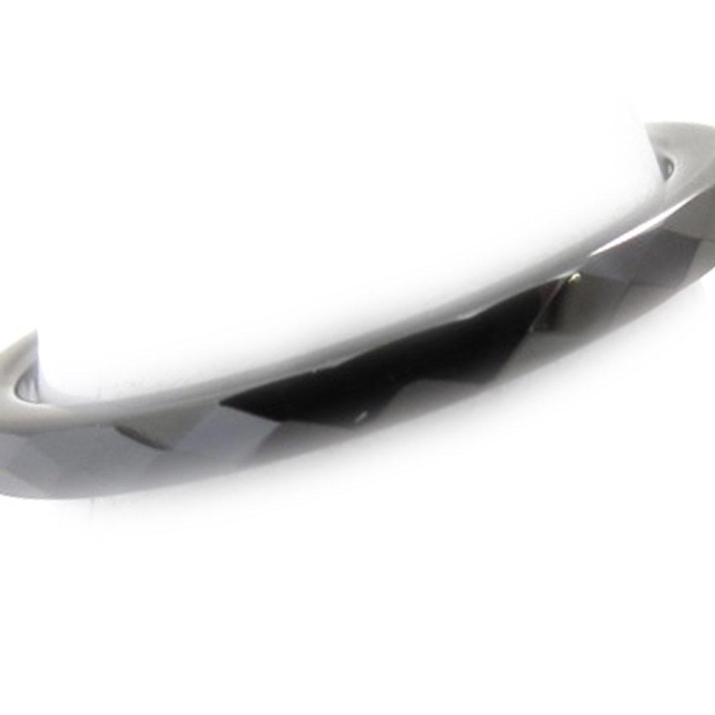 Designer Ring 'Mineralia' Anthracite Gray Ceramic - 2 Mm