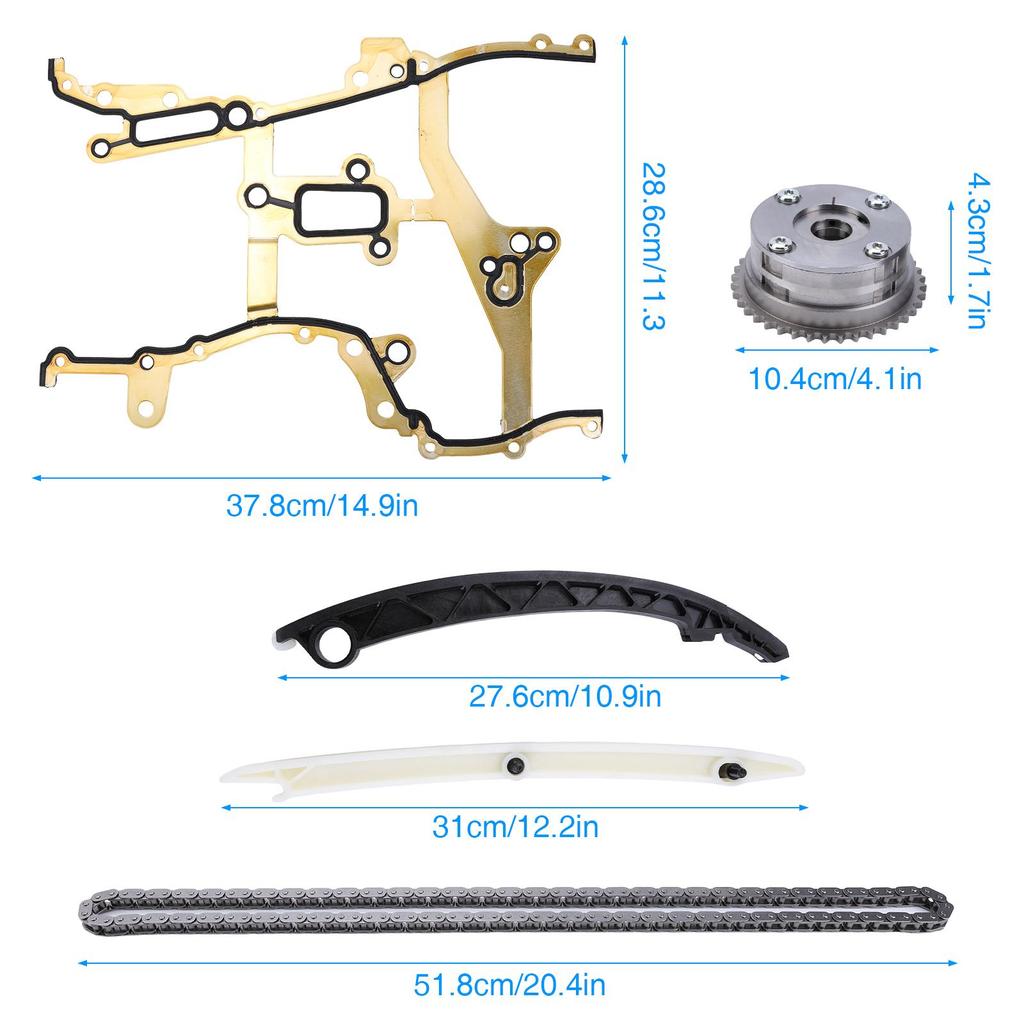 Control Chain Set 55562234 Compatible for Chevrolet Aveo Opel Adam Astra J Corsa D Insignia A 1.2 1.4