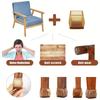 Upgrade Thick Super Wearproof Anti-Slip Granule Chair Leg Caps - Fit 0.79-1.18inch To 1.57-1.97inch Diameters and Widths - Plastic -Silent and Durable