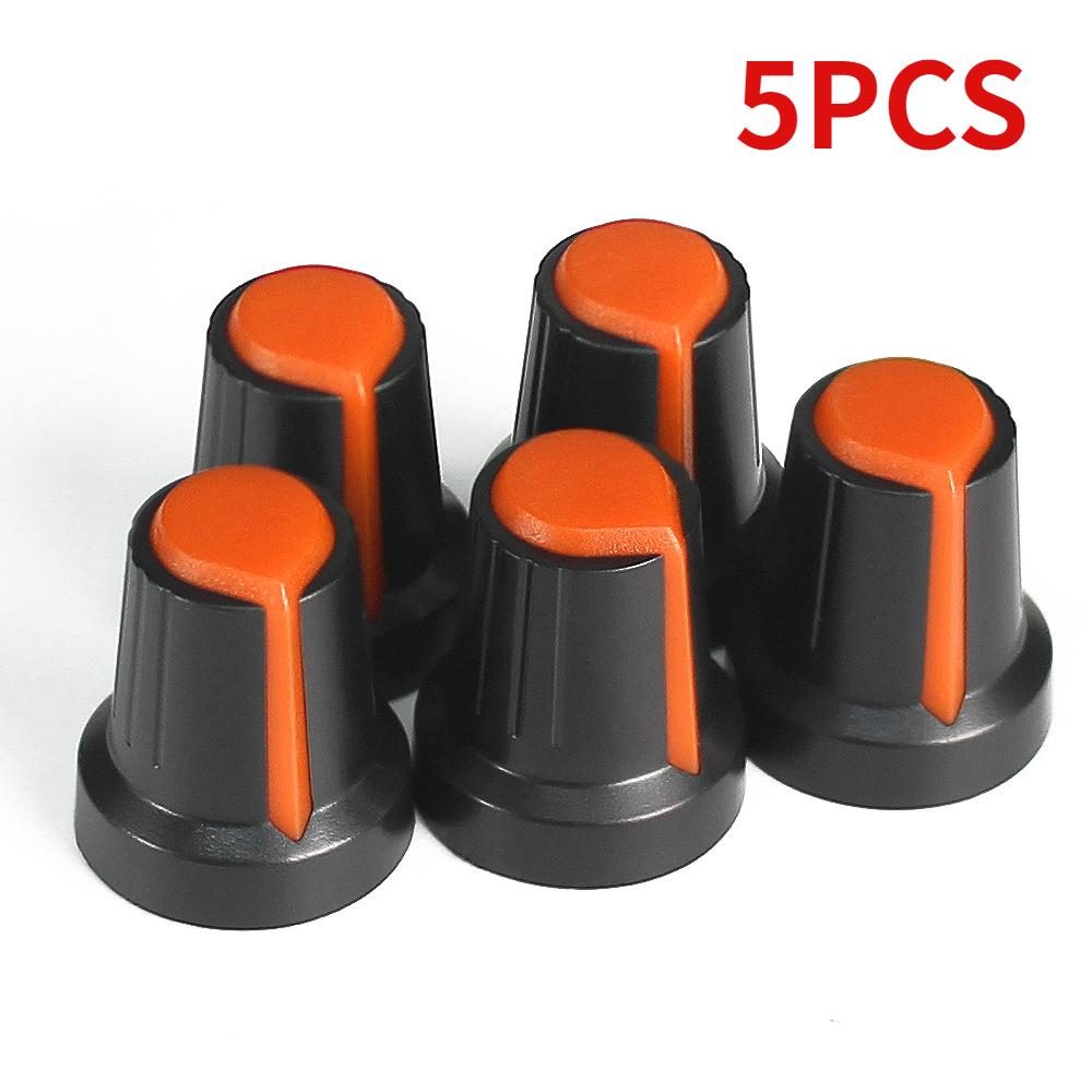 5-30PCS Potentiometer Knobs 15X17mm 6mm WH148 Potentiometer B10K Color Knob Cap Yellow Orange Blue White Red Green