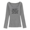 2025 Autumn/Winter Slim-Fit Sweet & Spicy Girl Long-Sleeve Base Layer T-Shirt