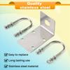 Stainless Steel Antenna Mount Bracket with U Style Bolts for Ham UHF VHF CB Cellular Trucker Antenna Use Accepted