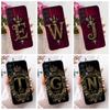 Case For Moto Edge 2021 Cover Luxury Crown A-Z Letters 2D Flat Pattern Silicon Soft Cover For Motorola Edge 2021 XT2141-1 Casing