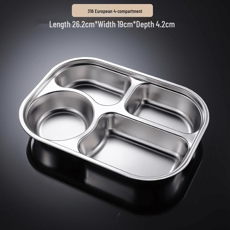 Divided Meal Plate & Tableware Set