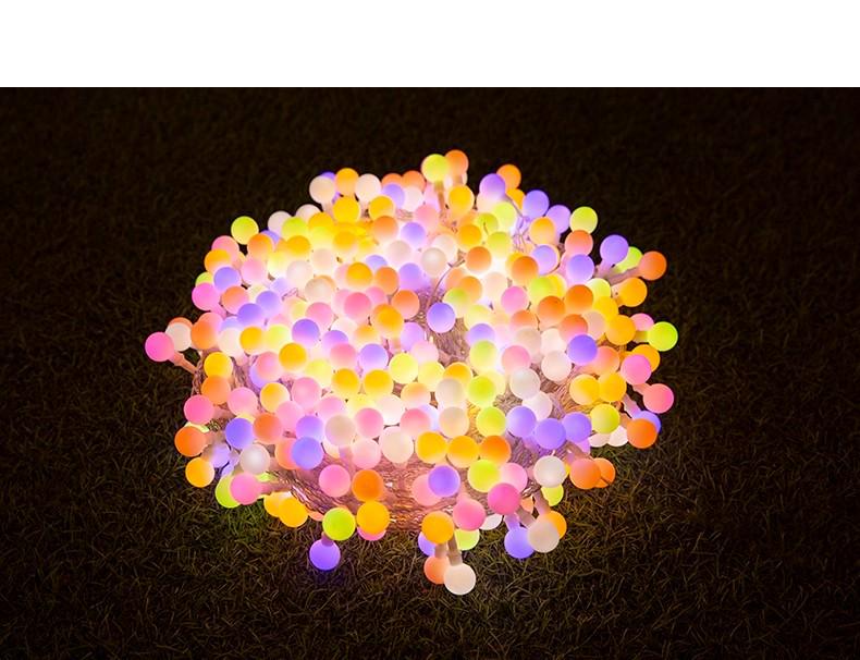 Color-Changing LED Solar String Lights - Outdoor Rainproof Fairy Lights for Camping and Courtyard Decoration