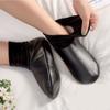Unisex Men Women Winter Breathable Middle Socks Soft Non-Slip Boot Slipper Leather Thermal Socks