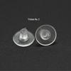 Transparent Round Silicone Ear Studs and Bullet Ear Caps for DIY Jewelry Accessories