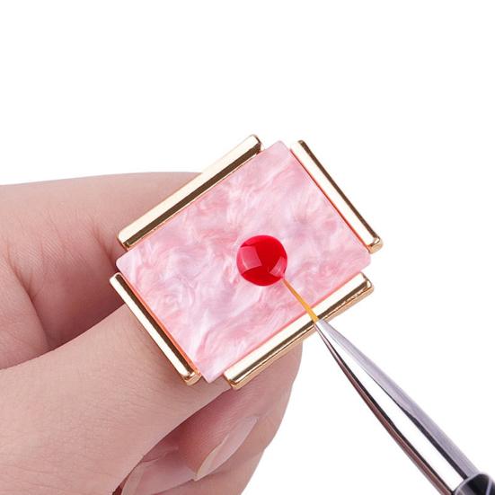 Imitation Shell Finger Nail Art Ring Palette Maniküre Make-up-Tool