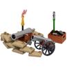 MOC Military Building Blocks Figure Napoleon Wars Soldier Accessories Weapon Cannon Sandbag Army Pirate Mini Brick gift X003 DIY