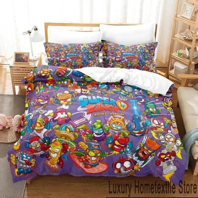 3D Tisk Super Zings Ložní Sada Chlapci Dívky Jednolůžko Queen King Size Povlak na přikrývku Povlak na polštář Postel chlapci Dospělí Domácí textil