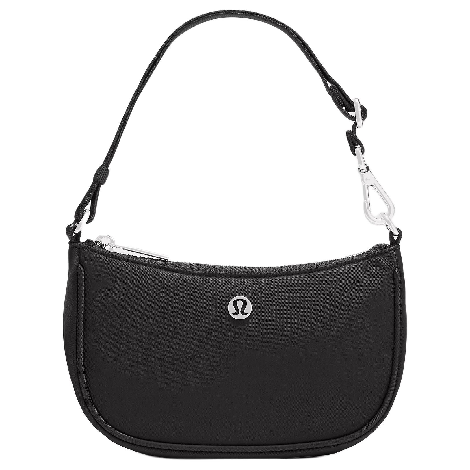 Lululemon 1L City Essentials Adjustable Strap Nylon Mini Shoulder Bag Women bags Black LW9FRIS-0001 Black