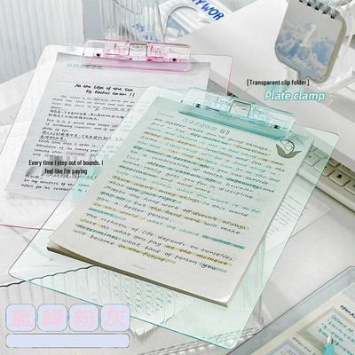 A4 Transparent PET Clipboard & Document Organizer