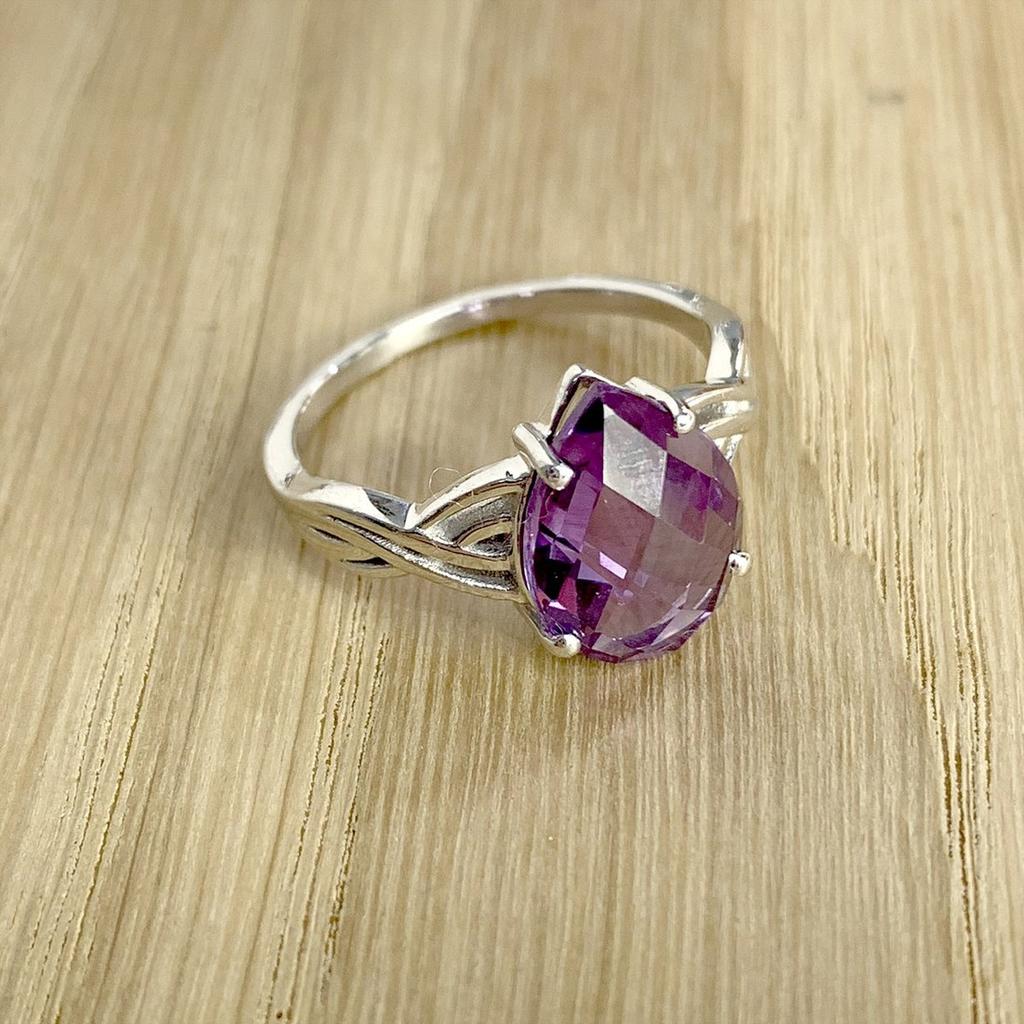 Silver Ring with Alexandrite 4.315ct (1989173) 3.25 Gr. 925 Samples
