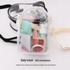 PVC Transparent Single-Shoulder Crossbody Bag - Waterproof, Portable Coin Storage for Gym & Beach