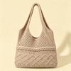 Yogodlns Designer Knitted Handbags Female Large Capacity Totes Women's Pack Summer Beach Bag Big Purses Casual Hollow Woven Shoulder Bags
