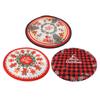 Xmas Tablecloth 60 Inch Round Polyester Anti Fading Tear Resistant Washable Holiday Table Cloth