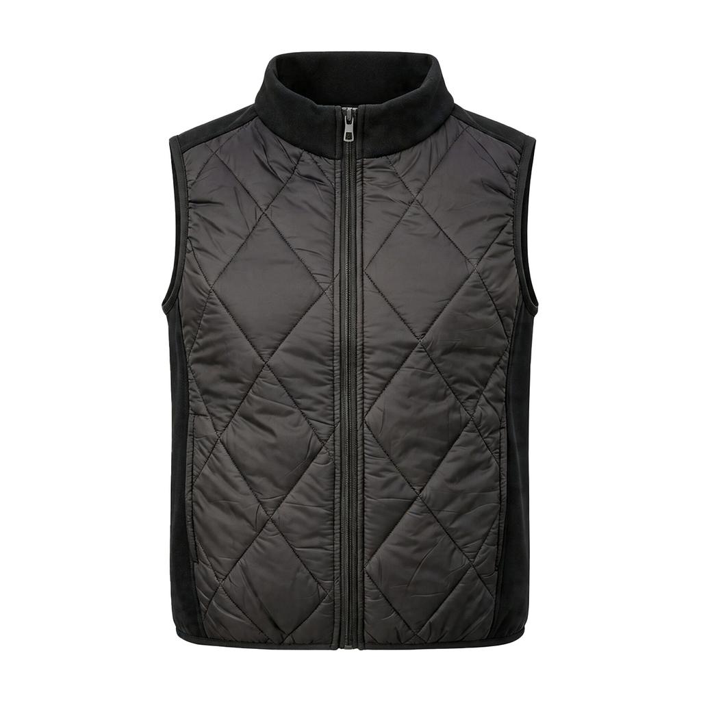 Autumn and winter light splicing cotton vest women's fleece splicing, mother wearing vest inside and outside