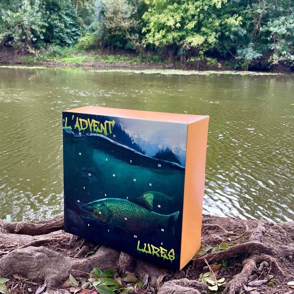 Practical Tackle Fishing Advent Calendar Realistic 24 Days Countdown Fishing Lure Calendar Fishing Gear Fishing Tackle Set Men