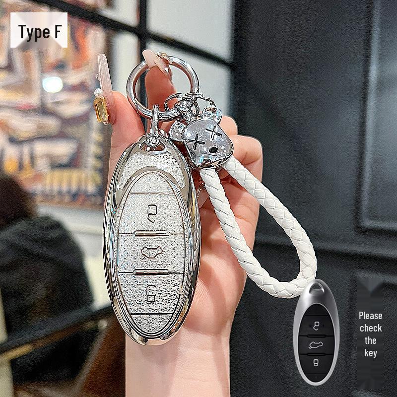 Creative Buckle Car Key Case for FAW Bestune T77/T99/B70/T55/T33 - Full Wrap for Men and Women