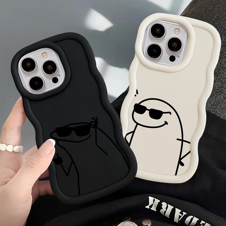Line People Case for iPhone 8 14 XR 15 Plus 11 13 12 17 Air 16 Pro Max Soft Phone Cover