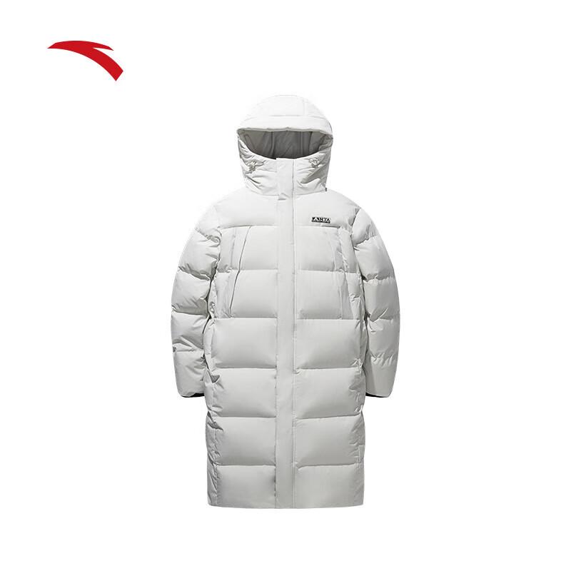 ANTA Men s Long Hooded Duck Down Four-Proof Winter Jacket 3XL