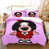 Cartoon Duvet Cover 3D Print Mafalda Bedding Set Bed Set Quilt Cover Pillowcase Comforter King Queen Size Boys Adult Bedding Set
