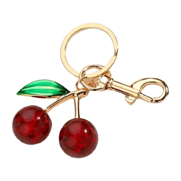 Fashion Forward Cherry Resin Pendant Charming Cherry Purse Pendant Key Holder Key Pendant Accessory for Everyday Use