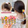 Kids' Rainbow Telephone Wire Hair Ring: High Ponytail Elastic Rope, New Style Curly Hair Band.