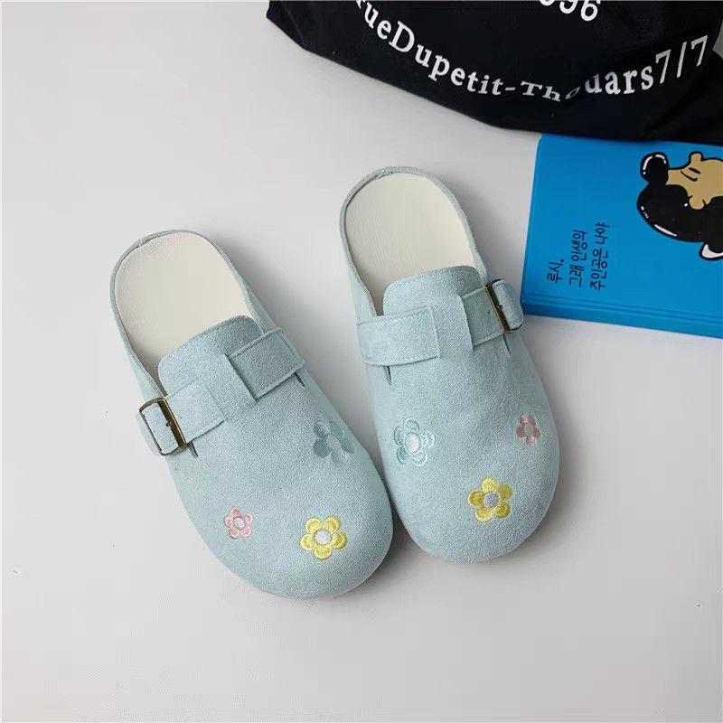 Retro Style Versatile Casual Women's New Summer One-pedal Lazy Bag Head Half Slippers Women's Shoes