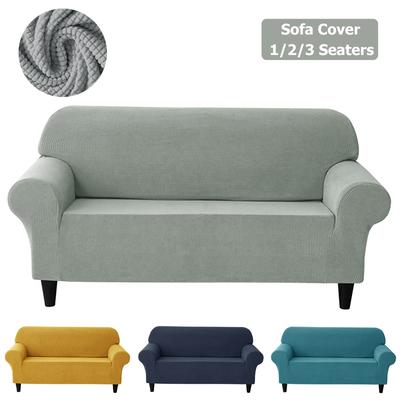 Jacquard-Patterned European Style Sofa Cover Corn Kernel Cloth Stretch Sofa Cover Used For Living Room Anti -Dirty Settee Furniture Protector