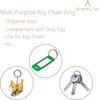 100/20Pcs DIY Polished Silver Keyring Stainless Steel Hole Round Key Ring Chain Rhodium Plated Round Split Keychain Wholesale