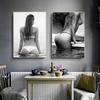 Black And White Sexy Woman Body Bikini Poster Modern Canvas Painting Prints Sensual Wall Art Picture For Living Room Home Decor