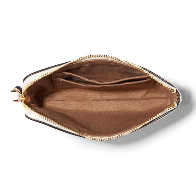 Coach Corner Zip 16 Classic Old Flower Small Floral Print PVC Wallet Coin Bag Clutch Regular Women's Chalk White