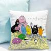 Les Barbapapa Pillowcases Cushion Cover X Double-sided Printing  for Sofa Cushions Covers Short Plush Couch Pillows Pillow