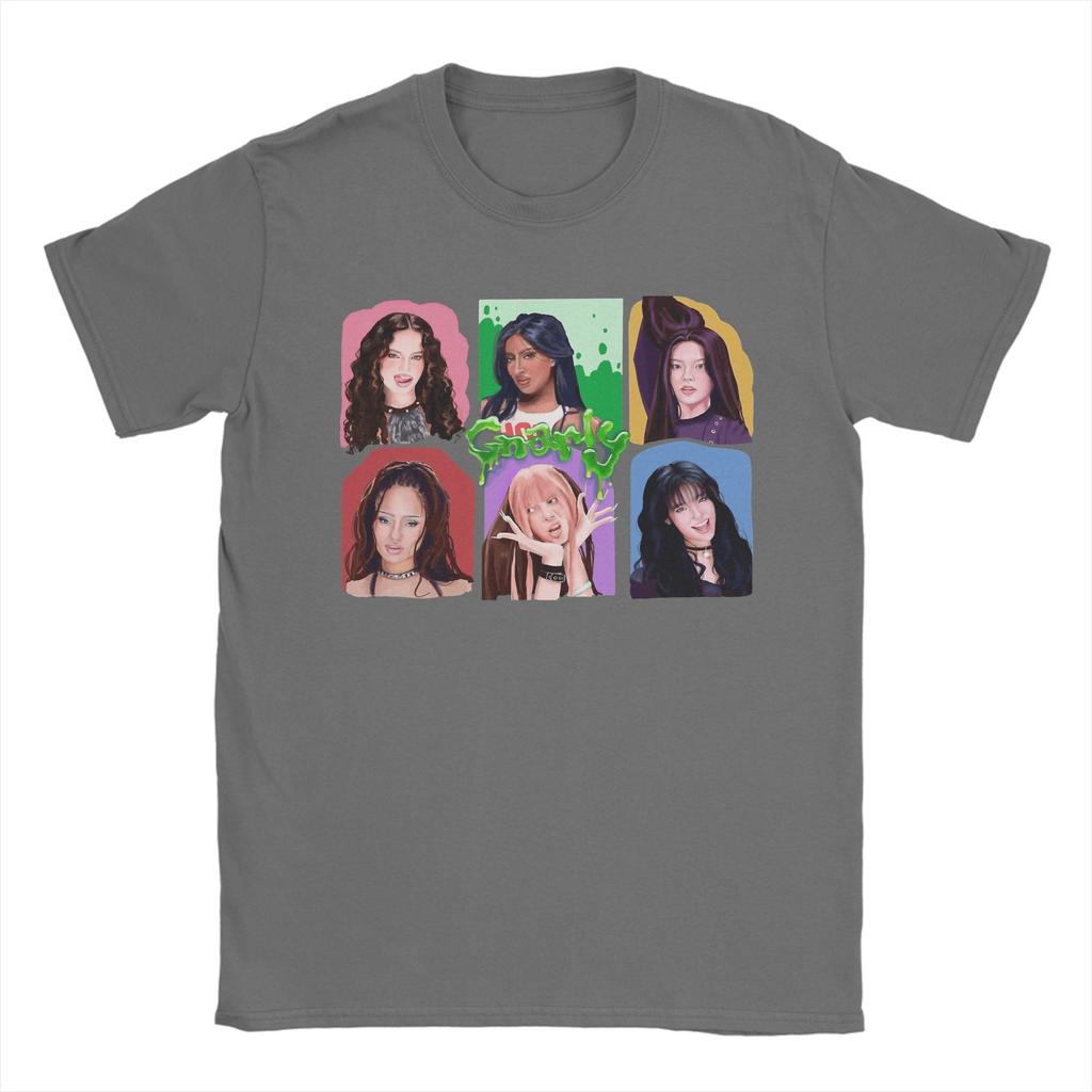 Gnarly Katseye Band T Shirt Beach  Vintage T-Shirts Cotton Fashion Tshirt For Unisex Short-Sleeved Casual Top Tees