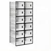 Stackable Shoe Storage Box,Storage Box,Modular Shoe Rack,Bookshelf,Toy Organizer,Wardrobe,Bathroom Cabinet(only with 12Pcs Storage Box)