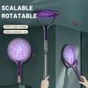 Multi Functional 2-in-1 Mosquito Killer Lamp Angle Retractable Mosquito Swatter USB Rechargeable Mosquito Swatter Bat Swatter