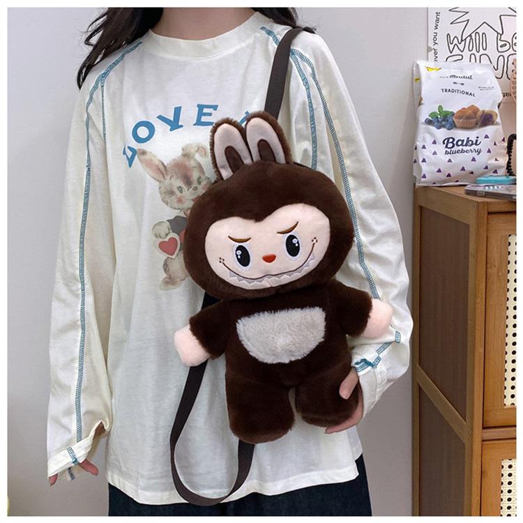 Labu Backpack Plush Toy Bag Cute and Super Cute Claw Machine Doll Exchange Gift