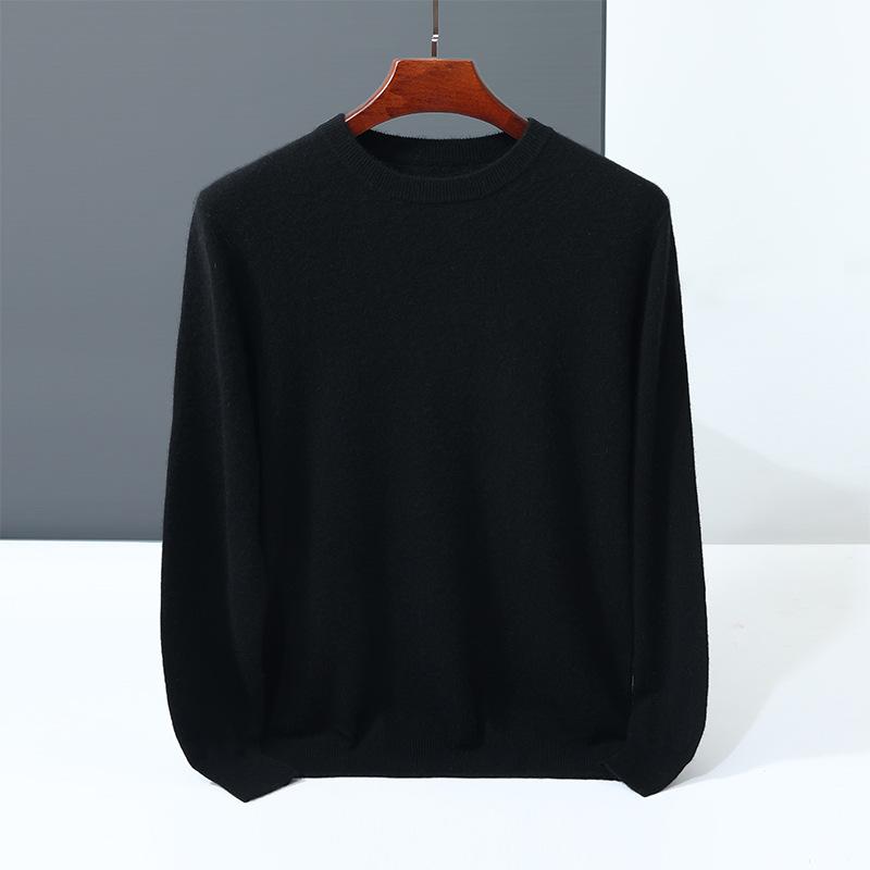 Cashmere sweater crew neck sweater loosely knitted new inner wool sweater