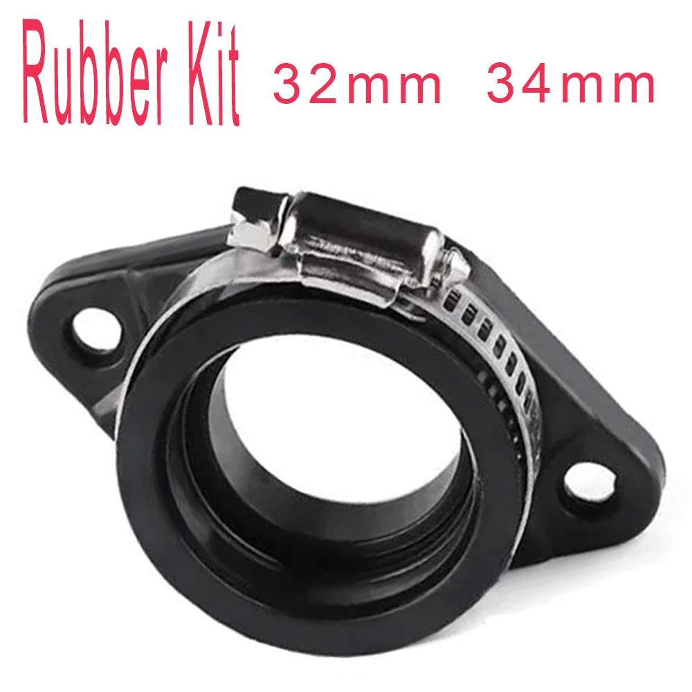 

For PWK 21 24 26 28 30 32 34 PE26 28 30 TM 28 32 34 Mikuni Motorcycle Carburetor Rubber Intake Adapter Manifold Boots Fit Carb