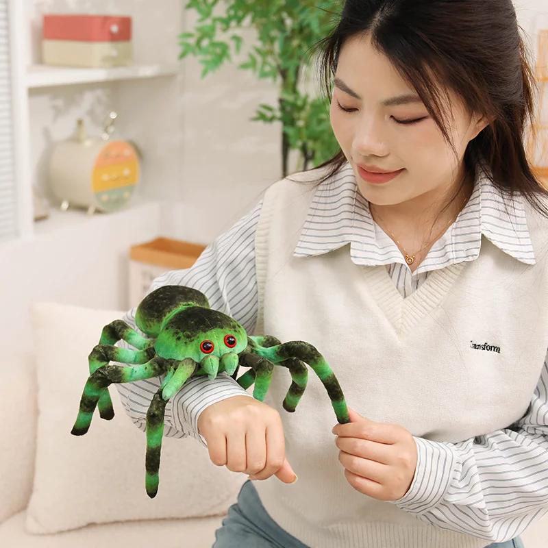 25cm Creative Lifelike Spider Plush Doll Simulated Delicate Haunted House Horror Props Party Decor Spider Enthusiast Collection