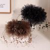 Sparkling Stars 2024 A/W High-End Beaded Tassel Claw Clip - Luxurious Fluffy Versatile Hair Accessory