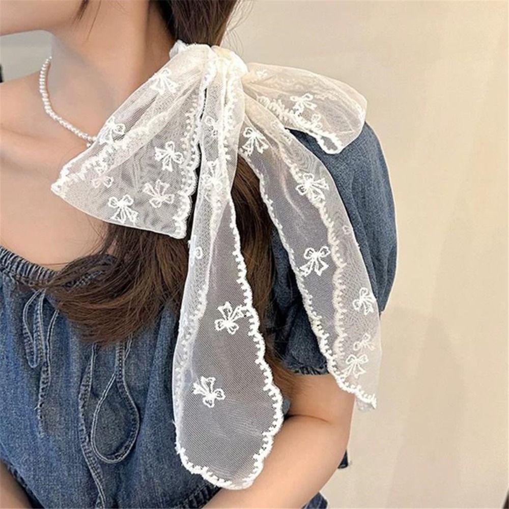 Forest Style Ribbon Headbands Multi-Functional Fairy Hair Tie Fashion Lace Scarf  for Women Girls