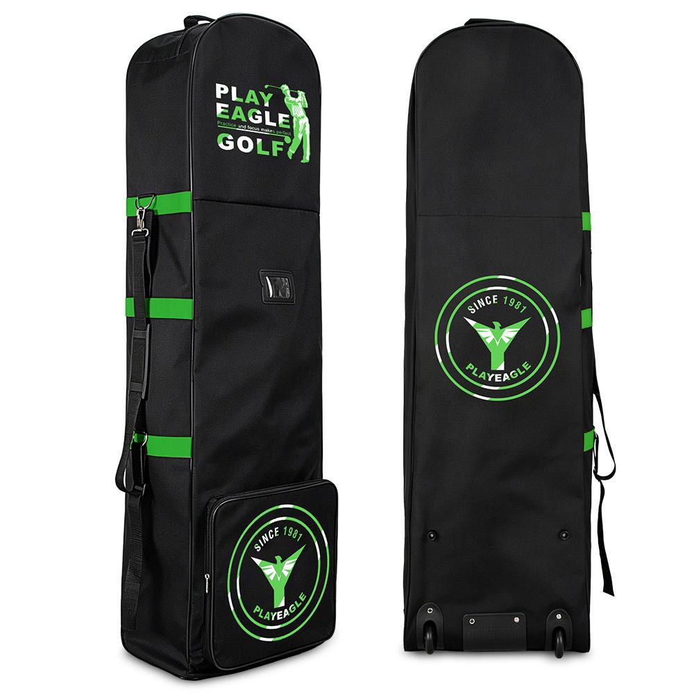 PLAYEAGLE Foldable Wheeled Golf Bag Cover for Air Travel