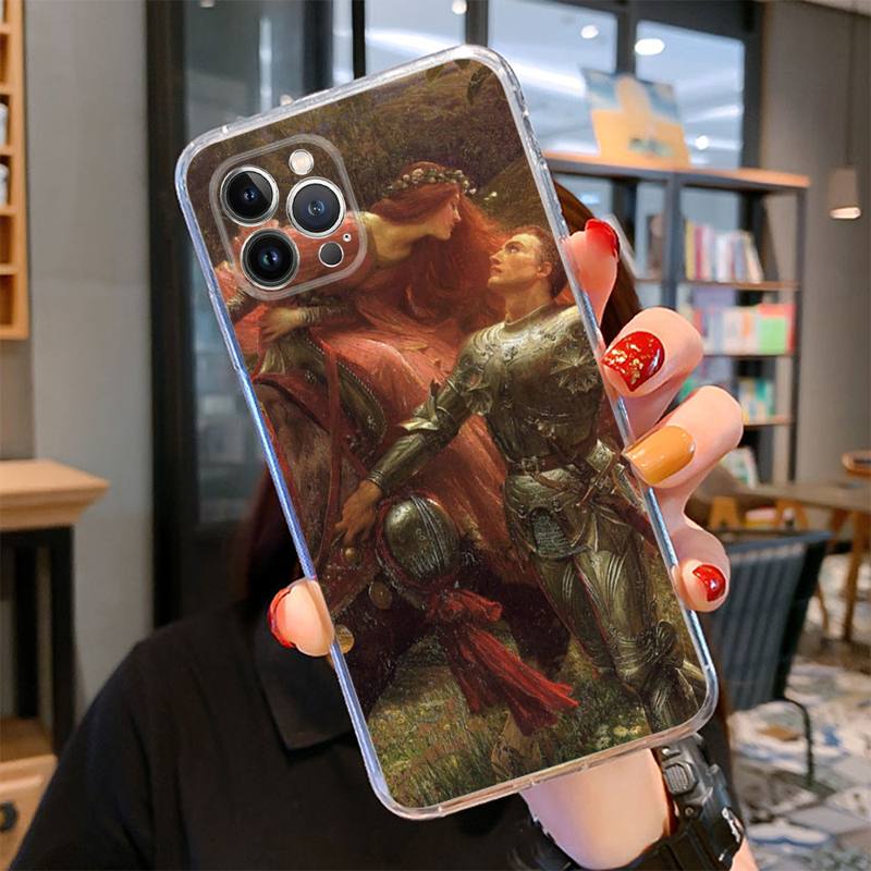 Renaissance Art Painting Pattern Phone Case For iPhone 14 13 12 Mini 11 Pro XS Max X XR SE 6 7 8 Plus Soft Silicone Cover