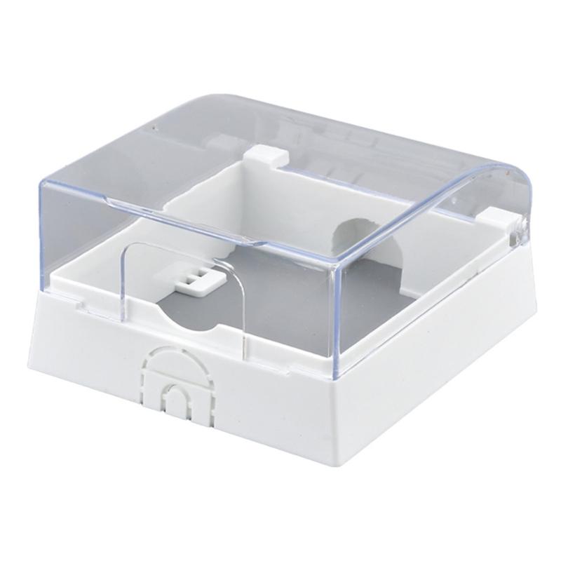 86 Type Outdoor Socket Waterproof Box Socket Case Receptacle Protector Plastic Electrical Outlet Cover Dustproof Box
