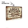 Personalized Custom Metal Wall Art Sign 30x20cm Home Decor Kitchen Decoration Christmas Gift